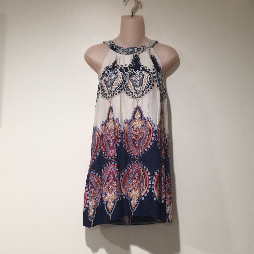 Cute paisley mini dress size Small